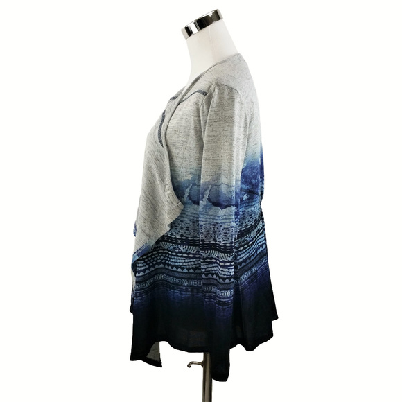 Unity World Wear S Draped Open Front Cardigan NWT - Picture 2 of 8